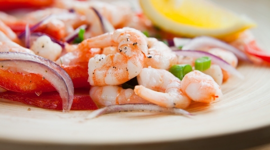 Salade de crevettes à la provençale Cuiseur Vapeur XL