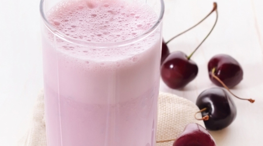 Milk shake cerises amandes