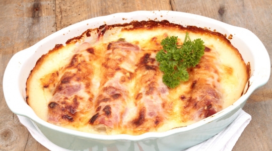 Endives roulées au saumon fumé