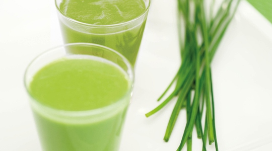 Velouté de petits pois à la menthe