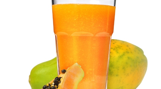 ananas-papaye au lait de soja