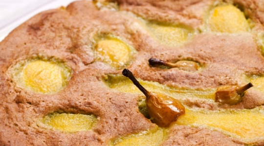Tarte amandine aux poires