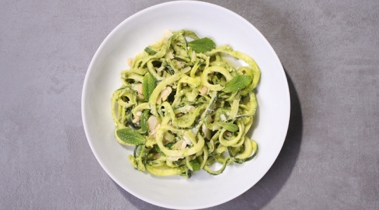 Courgettes au pesto