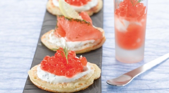 Blinis au saumon