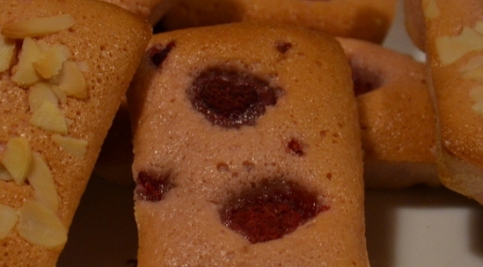 Financier à la framboise