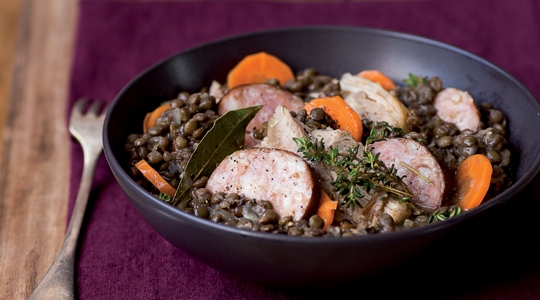 Linzenschotel met varkensvlees Cook Expert