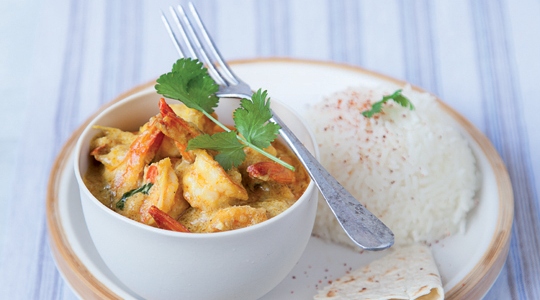 Curry de crevettes