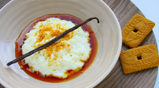Riz au lait, caramel au beurre salé