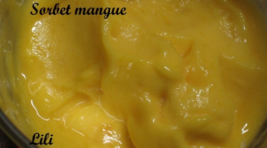 Sorbet mangue