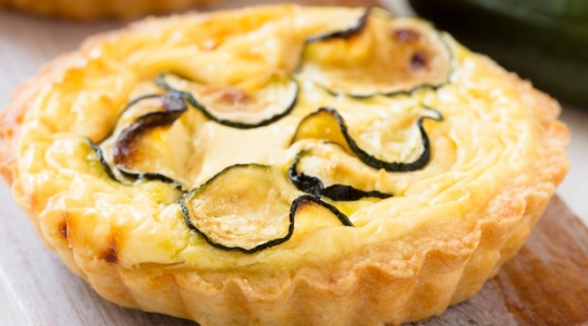 Quiche courgette et chèvre