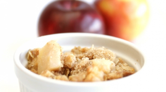 Traditionele appelcrumble