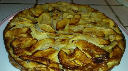 Tarte aux pommes sans pâte légère