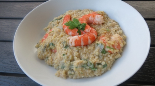 risotto, thé vert, jasmin, crevettes, Aurelie Kalt, blog, www.akalie.fr, recette, cook expert 
