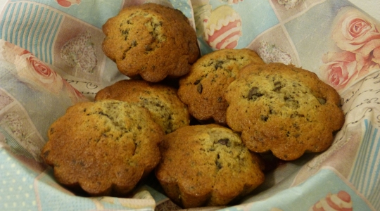 Muffins bananes chocolat