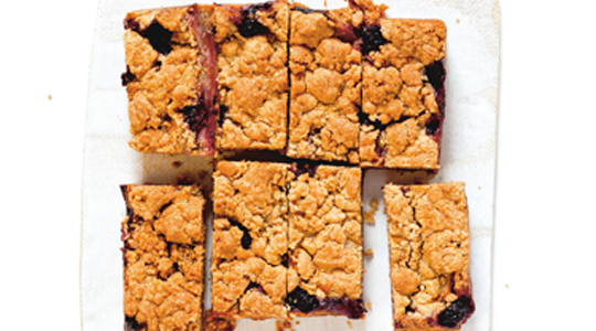 Streusel pommes et mûres