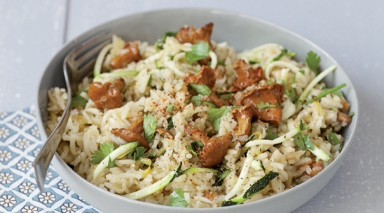 Pilav met cantharellen Cook Expert