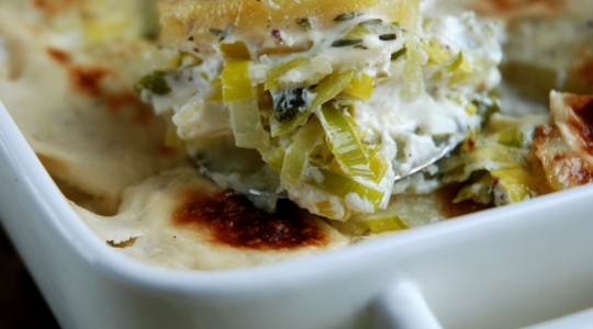 Clafoutis au fromage de chèvre