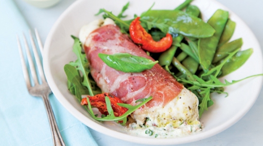 Roulés de poulet farcis