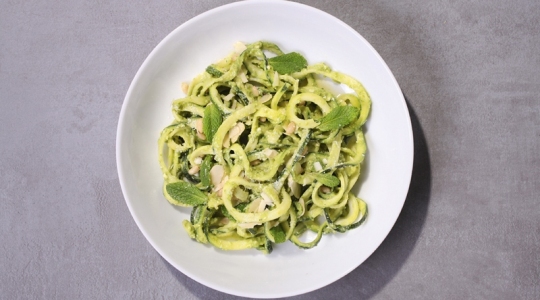 Courgettes au pesto