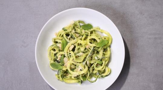 Courget met pesto