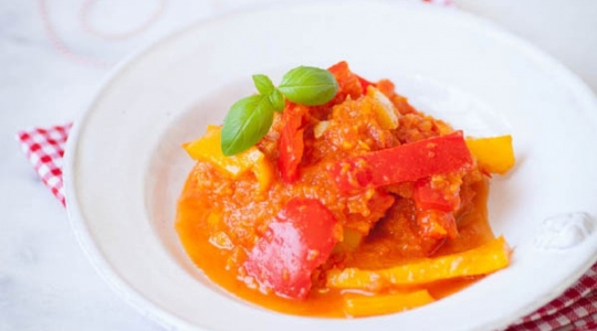 magimix, cook expert, Peperonata (ratatouille)