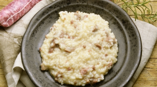 Risotto à la saucisse