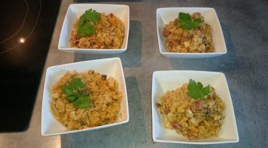 Risotto Poulet Chanterelle Chorizo