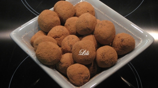 Truffes, chocolat, tonka, lili cube