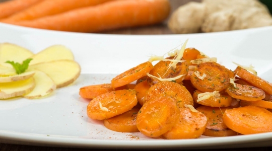 Carottes au gingembre