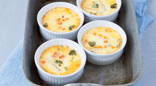 Hartig eiergerecht met wortel en gerookte forelfilet Cook Expert